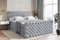 ALTDECOR Boxspringbett mit Matratze und Lattenrost, Topper, Fußteil,Polsterbett mit Bettkasten, Bett mit Stauraum H3- und H4- Matratze, Doppelbett - BOXI8-Z King - 200x200 - Grau Monolith