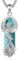 CELESTIA Phönix Anhänger Türkis Kette Damen Silber Phoenix Halskette mit Blau Erstellter Türkis Schmuck Geschenke Frauen 40 Geburtstag Kreative Geschenk Geschenkidee für Sie