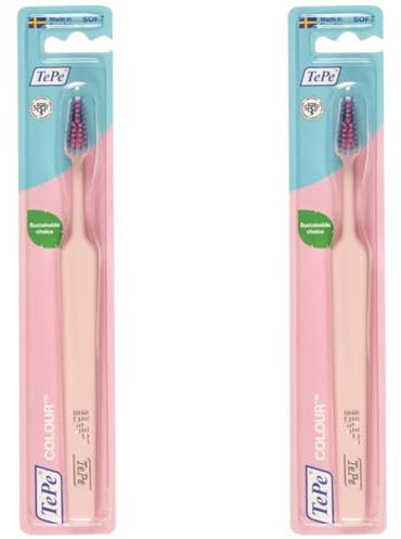 TePe Colour Soft blister Rosa Chiaro, 1 pz x confezione (Confezione da 2)