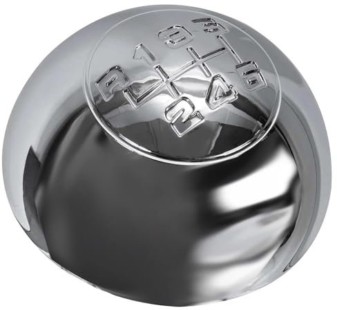 ERRTAYB [Replacement] 6-Gang-Chrom-Schaltknauf-Kappen-Abdeckung, Schalthebel-Handball-Gehäuseabdeckung for Alfa, Romeo, Giulietta ab 2010, 55346345