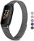 RFMZBD Bracelet Compatible avec Fitbit Inspire 3, Bracelet de Remplacement Magnétique Puissant en Acier Inoxydable Bracelet pour Fitbit Inspire 3 Femmes Hommes
