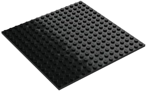 LEGO Classic Building Baseplate, 16 x 16 Studs, Part 91405 (Black, 1, Bricks)