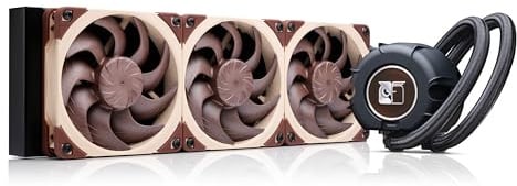 Noctua NL-LC1-36, Sistema De Refrigeración Líquida Todo En Uno (AIO) De 360mm para CPU AMD AM5 e Intel LGA1851/LGA1700 (Negro, Marrón, Beige)
