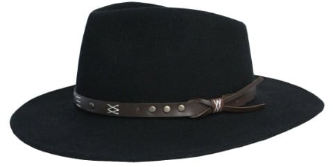 Scippis Unisex Hut-312820 Cowboy-Hut, schwarz, XL (60/61)