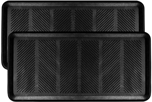 SafetyCare Rubber Shoe & Boot Tray - Multi-Purpose - 80 cm x 40 cm - 2 Mats