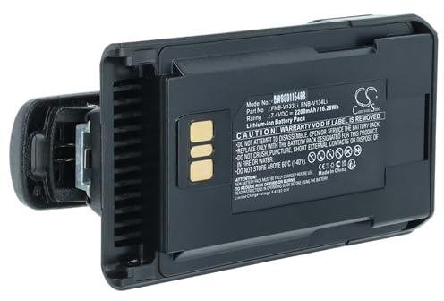 vhbw Akku kompatibel mit Motorola EVX-531, EVX-534, EVX-539, VX-261, VX-264, VX-451 Funkgerät, Walkie Talkie (2200 mAh, 7,4 V, Li-Ion)