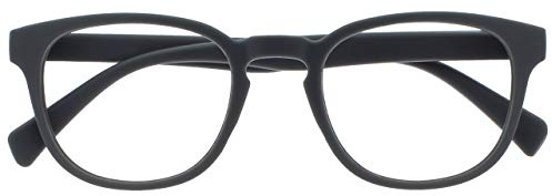 OPULIZE POP Reading Glasses for Women Men,Scratch Resistant Round Matt Frame with Spring Hinges, Grey +1.00 (Pack of 1)