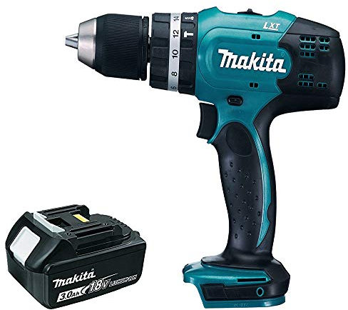 Makita DHP453 18v Li-Ion Cordless Combi Drill with 1 x 3.0Ah Battery