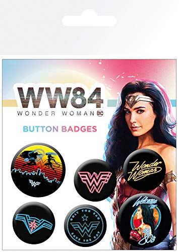 Wonder Woman Ww84 Neon Mix Button Pack 15x10 cm