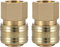 Poppstar Attacchi Rapidi per Aria Compressa DN 7,2 con Filettatura Interna da 3/8 Pollici, Set da 2 Pezzi