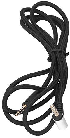 Socobeta Audiokabel 1,2 M Kopfhörer Audiokabel Schwarzer Zopfkabelersatz für Momentum Headset