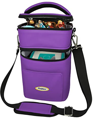 PUNALU große Tasche für Toniebox, viel Platz für Tonie Hörfiguren, Toniebox Tasche (grün)