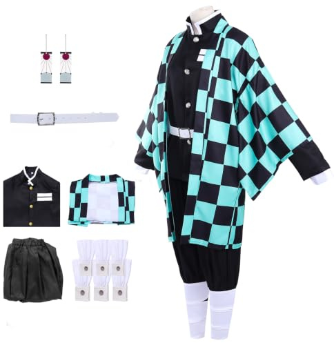 Formemory Anime Cosplay Kostüm Herren Set,Kimono Outfit Halloween Karneval Party für Damen und Herren