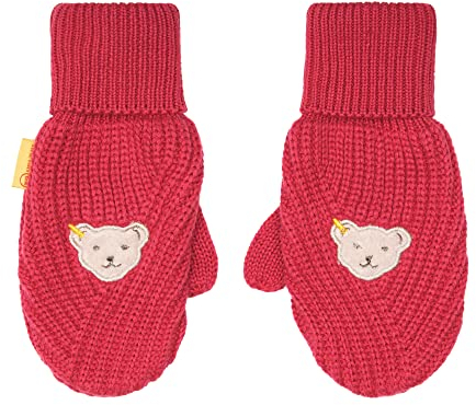 Steiff Mädchen Classic Glove Liners, Raspberry, 30 EU