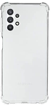 QUITECO Funda Transparente para Samsung Galaxy A32 4G, Carcasa Protectora TPU Silicona, protección Golpes caídas, Esquinas reforzadas