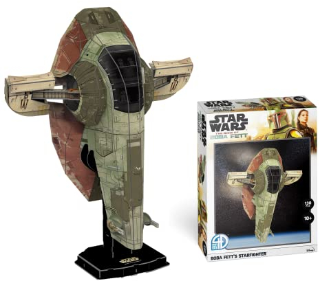 Party town Star Wars 3D-Puzzle, Boba Fett, Schiffsfiguren Star Wars, 130 Teile, Modellbausätze für Erwachsene und Kinder, Modellbausatz, Star Wars Erwachsene