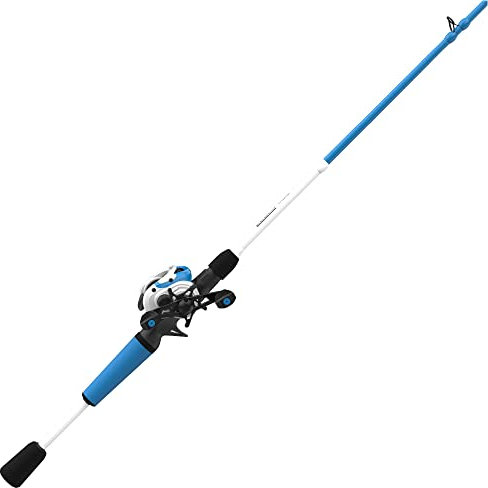 Zebco Roam Baitcast-Rolle und Angelrute Combo, 1,8 m, 1,8 m, 2-teilige Rute, DynaMag Cast Control, 6,1:1 Übersetzung, 5,4 kg Schnur