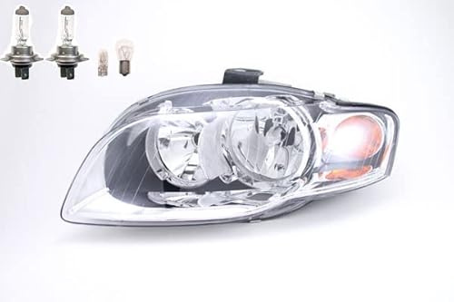 Johns, Scheinwerfer Halogen Front passend für Audi A4 8E 11/04-06/08 Links Leuchtmittel