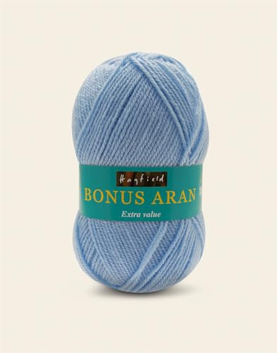 Sirdar Hayfield Bonus Aran 100% Acrylic 100g 256m / 279 yrds - Powder Blue 0960