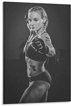 JITENG Muay Thai Fighting Experte Valentina_Shevchenko Poster, Wandkunst, Bild, Poster, Leinwanddruck, Poster, Kunstwerke, Raumdekoration, 60 x 90 cm