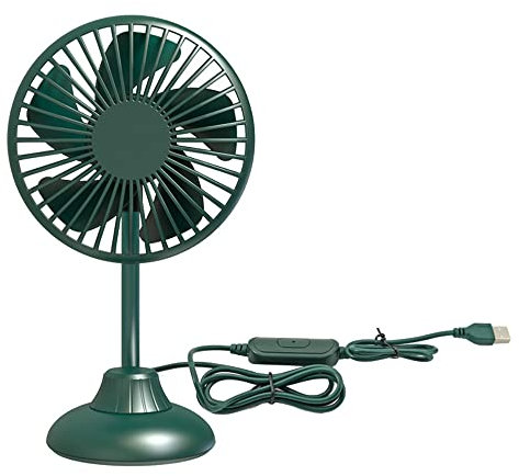 Riloer Ventilateur de voiture USB multifonction - Mini ventilateur silencieux rotatif pour voiture domestique avec double usage