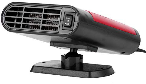 Camrusic Chauffage de Voiture 12V 150W désembuage de Pare-Brise et dégivreur Ventilateurs de Chauffage et de Refroidissement Rapides avec Prise Allume-Cigare pour Voiture, SUV, camions, MPV(12V)