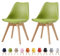 mcc direct Esszimmerstühle im 2er Set, Küchenstühle, Bürostühle, Designer Schalenstuhl, Eva (Green)