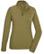 killtec Damen Funktionsshirt/Langarmshirt mit Stehkragen und Reißverschluss KSW 97 WMN LS SHRT, Khaki, 46, 40876-000