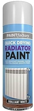 PNJB White Radiator Spray Paint, Quick Dry Aerosol, Radiator Enamel Spray Paint, All-Purpose Aerosol, 400ml (1 PCS)