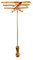 Doppeldecker Plastronnadel Anstecknadel Flugzeug Messing vergoldet ca. 1,4/3,2 cm m.i. Germany + Geschenkbox