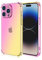 EASSGU Funda para Smartphone, Compatible with iPhone 15 Pro MAX (6.7 Inches), Carcasa Protectora de Color Degradado Transparente, Case para Teléfono Anticaída y Antiarañazos - Oro Rosado