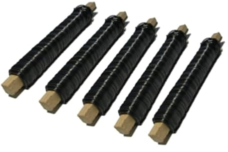 Wickeldraht 5X I blau geglüht I 5er Pack I Holzspule I 0.65 mm I ca. 38 Meter