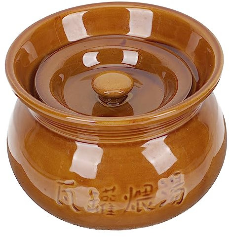 MAGICLULU Schmortopf aus Keramik Suppentopf Schmorpfanne Schmortöpfe mit Deckel geschirrtuch Besteck Suppenkochtopf Suppentasse mit Deckel Multifunktion Glastopf Herd Suppenschüssel