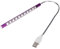 Homoyoyo Usb Led Tischlampe Mit Flexiblen Lichtern Augenschonende Nachttischlampe Für Laptop Schreibtisch Und Bett Lila
