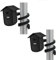 Aokicase For Blink Outdoor/Indoor/Outdoor (4th Gen & 3rd Gen) Silicone Holder, Waterproof Silicone Holder for Doorbell Skin (Black) 2 Pieces