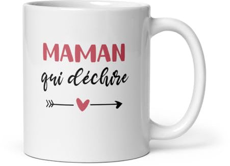Mug maman qui déchire coeur tasse maman mère femme