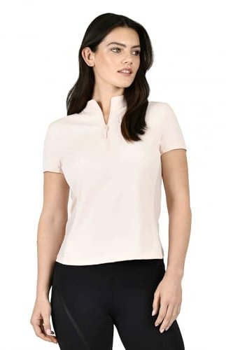 WeatherBeeta Rome Short Sleeve Riding Top, Blush, Ladies Medium