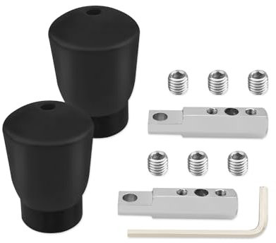 ULXIOM Embouts de butée de câble pour salle de sport 5 mm/6 mm, accessoires de rechange pour machine de gym à domicile, équipement d'exercice, joint de port de câble métallique, acier caoutchouc