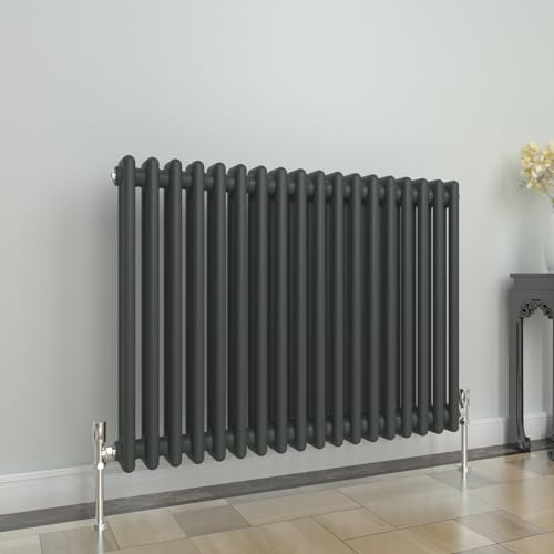 GY Bath Horizontal Radiator Traditional 2 Column Anthracite Designer 600x830mm Modern Cast Iron Style Central Heating Rads