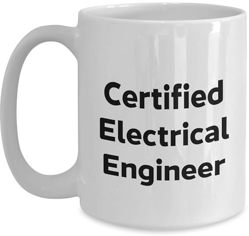 Divertida taza de café blanca de ingeniero eléctrico, regalos de amigos para graduación