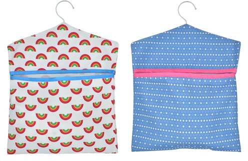 2 Bolsas para Pinzas de la Ropa, 30x33 cm, Bolsas para Pinzas de Ropa, Cesta portátil y colgable,Cesta Pinzas Ropa,Cesta Pinzas Ropa Tender,Pinzas Tender Ropa,cestas organizadoras,molas Roupa