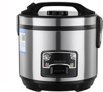 Olla arrocera (2-6L) Home Multifunción Aislamiento inteligente 304 Acero inoxidable Pote interno Cuchara de vaporizador y medición, para 1-8 personas 220-240V US/EU(2L)