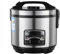 Olla arrocera (2-6L) Home Multifunción Aislamiento inteligente 304 Acero inoxidable Pote interno Cuchara de vaporizador y medición, para 1-8 personas 220-240V US/EU(2L)