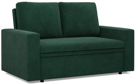 Mebligo - NEO Kollektion Sofa 2 Sitzer Mit Schlaffunktion 148 x 90 x 87 cm, Schlafsofa Mit Bettkasten, Kleines Wohnzimmersofa Grün