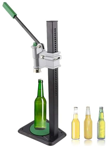 Taponadora manual profesional de botellas de sellado sin esfuerzo para 26 tapas de 29 mm, herramienta de tapado de corona para cerveceros caseros y entusiastas de la cerveza artesanal