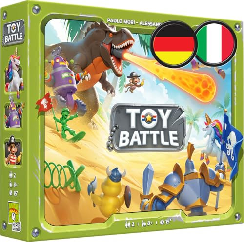 Repos Production, Toy Battle, Familienspiel, Brettspiel, 2 Spieler, ab 8+ Jahren, 15 Minuten, Deutsch
