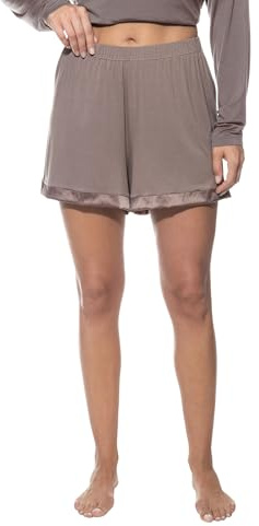 Mey Damen Shorts Modal Serie Pure Chic | Fließende Shorts, Komfortbund, Satin-Beinabschlüsse, Zeitlos puristisch, Luxuriöser Glanz, Gr. XS-XXL