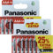 20 batterie AAA Panasonic in zinco, 1,5 V, confezione da 2 x 10 pezzi, batterie AAA triple, batterie Triple A, pacco batterie