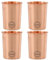 Fashnkart Verres en cuivre pur Eau potable Santé ayurvédique Gobelets en cuivre pur 10,14 oz 300 ml (uni) (4 Pcs)