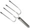 PRETYZOOM Putengabel geflügel grillspieß roststop grillbestecke Fleischspieß Grillpfanne für den Ofen Spieße Grillen Rindertalg für Braten für Grill Rostfreier Stahl Silver